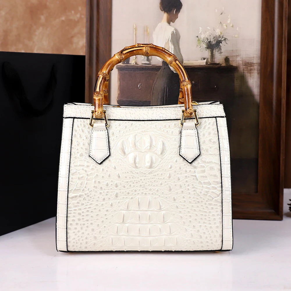Vintage Crocodile Tote Bag