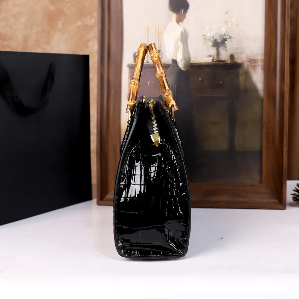 Vintage Crocodile Tote Bag