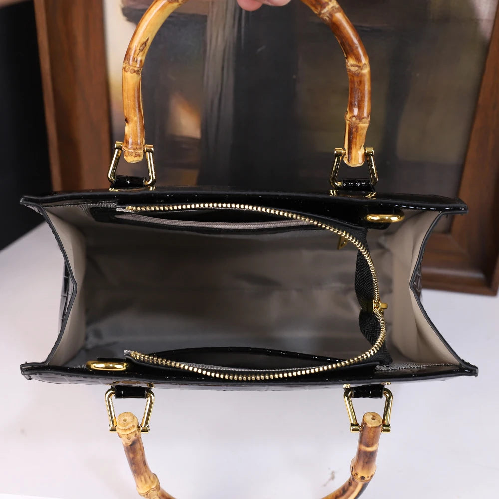 Vintage Crocodile Tote Bag