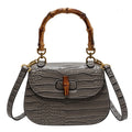 Brand bamboo hand bags for women High quality PU shoulder bag Designer crossbody bag Cute purses and handbags Luxury satchel