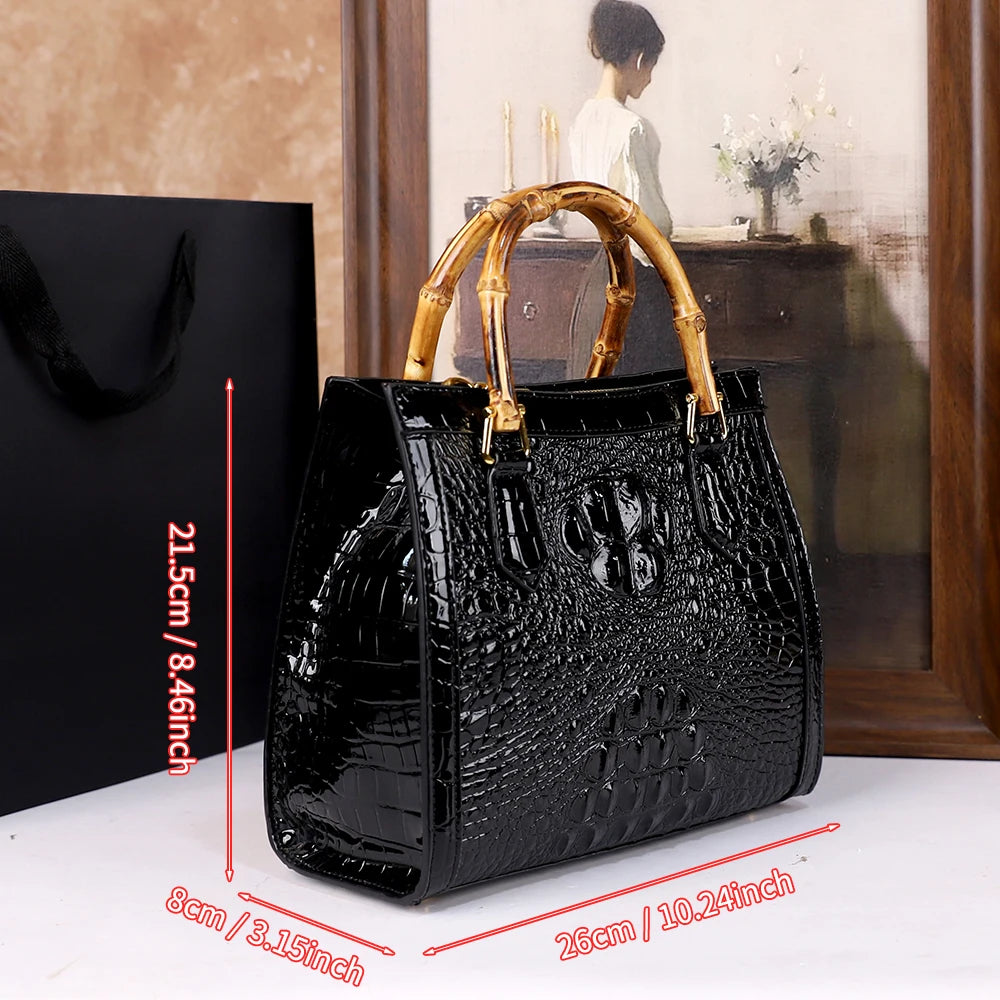 Vintage Crocodile Tote Bag